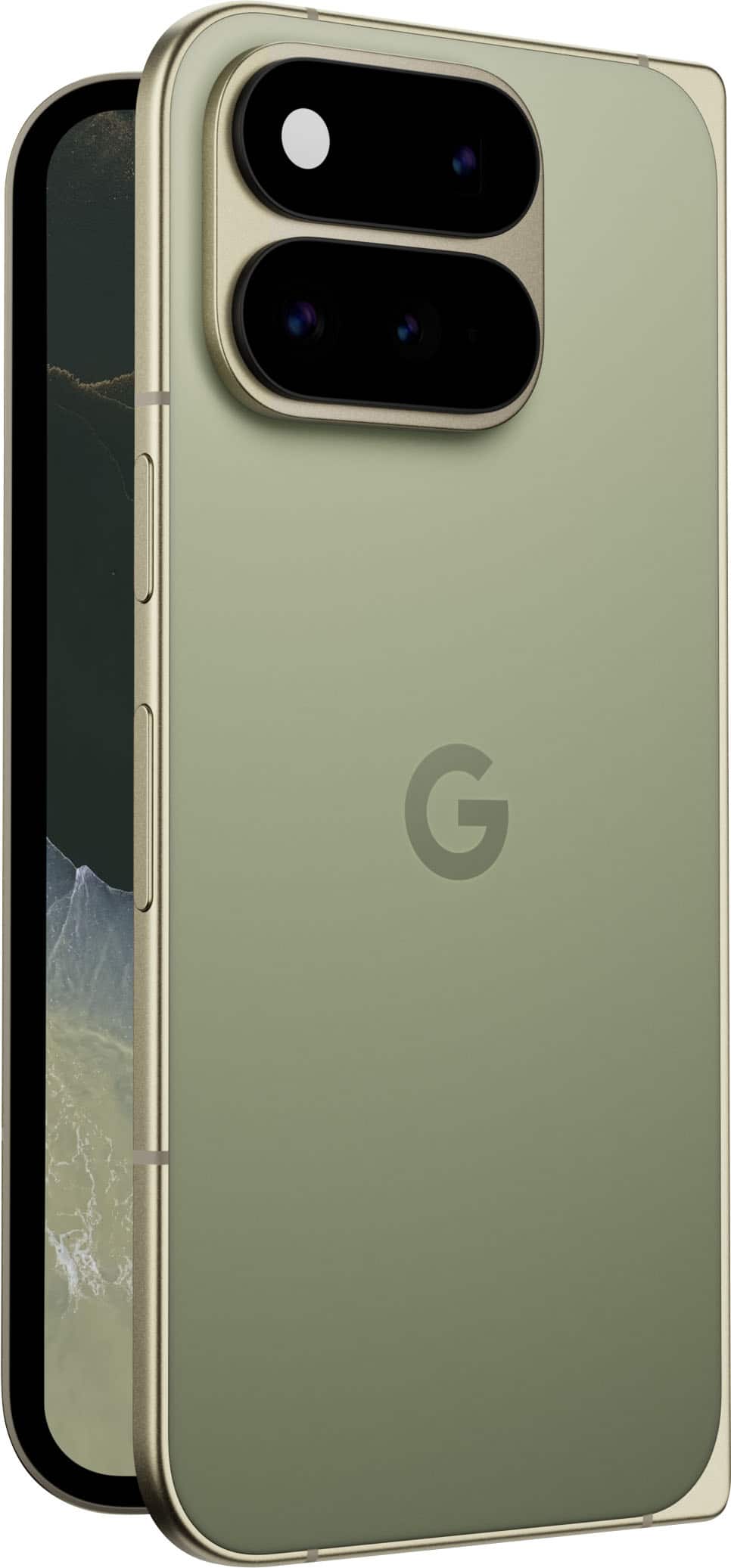 Front. Google - Pixel 11 Pro Fold 256GB (Unlocked) - Olive.