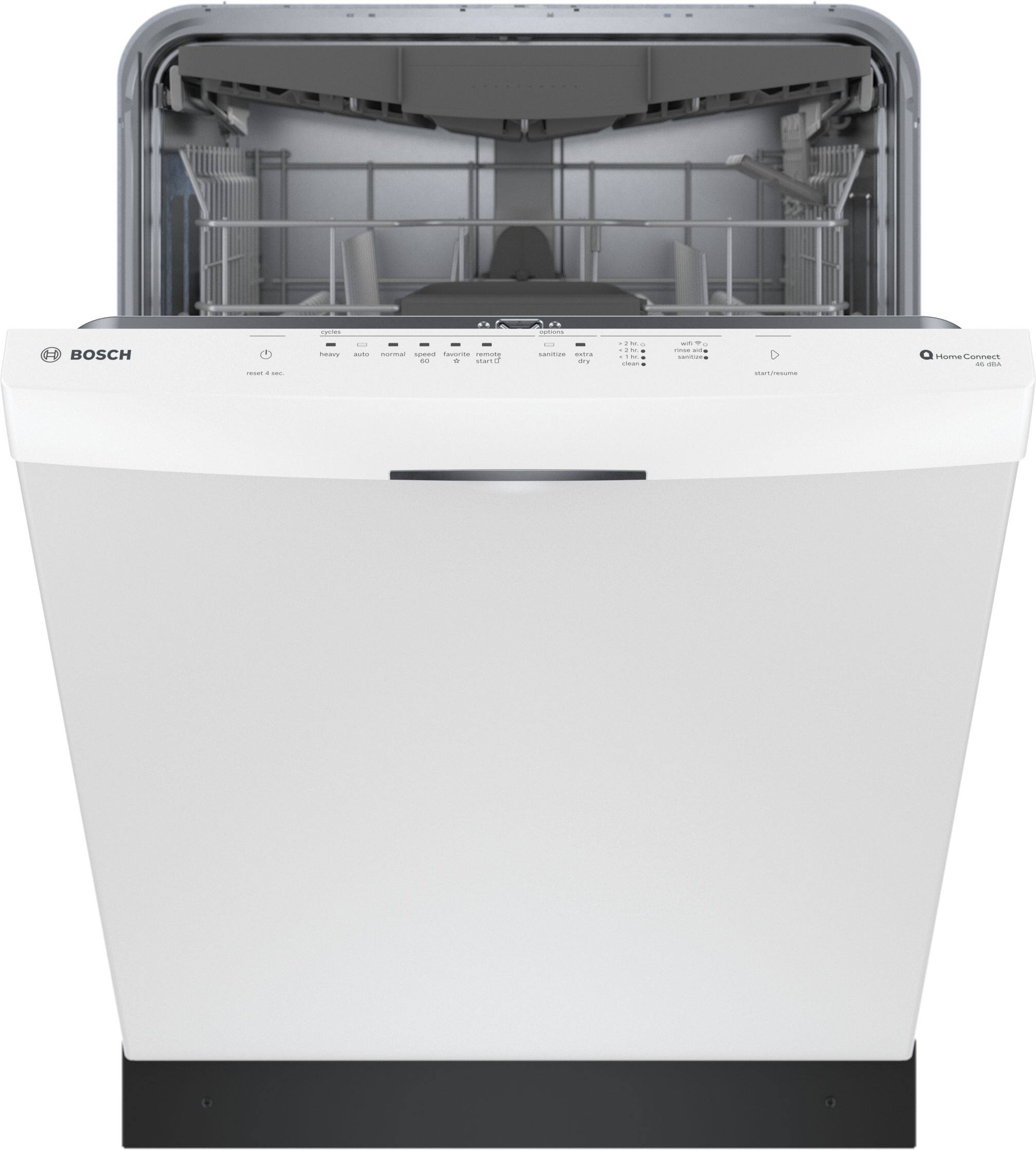 BOSCH

Home Connect

46.8 kg

- heavy
- auto
- normal
- speed 60
- 90
- start/stop
- sanitize
- extra dry
- rinse hold
- close
- start/pause