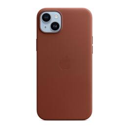 Apple - iPhone 14 Plus Leather Case w/ MagSafe - Umber