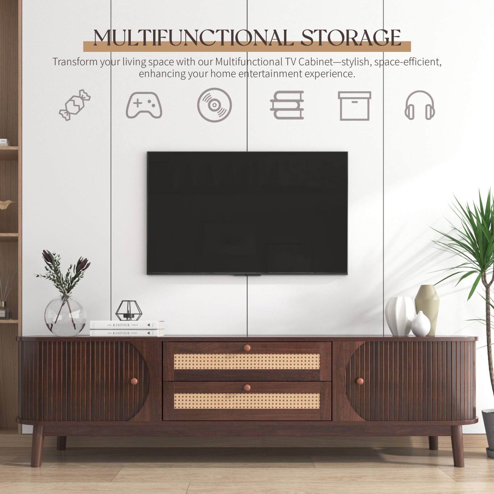 MULTIFUNCTIONAL STORAGE

Transform your living space with our Multifunctional TV Cabinet—stylish, space-efficient, enhancing your home entertainment experience.