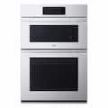 SKS - 30-in 6.4 Cu. Ft. Built-in Electric Convection Microwave and Wall Oven Combination with Gourmet AI - Satin Stainless Steel