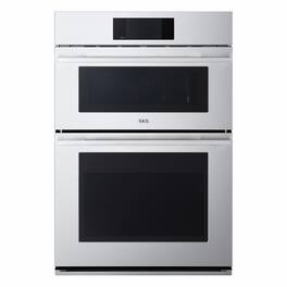 SKS - 30-in 6.4 Cu. Ft. Built-in Electric Convection Microwave and Wall Oven Combination with Gourmet AI - Satin Stainless Steel