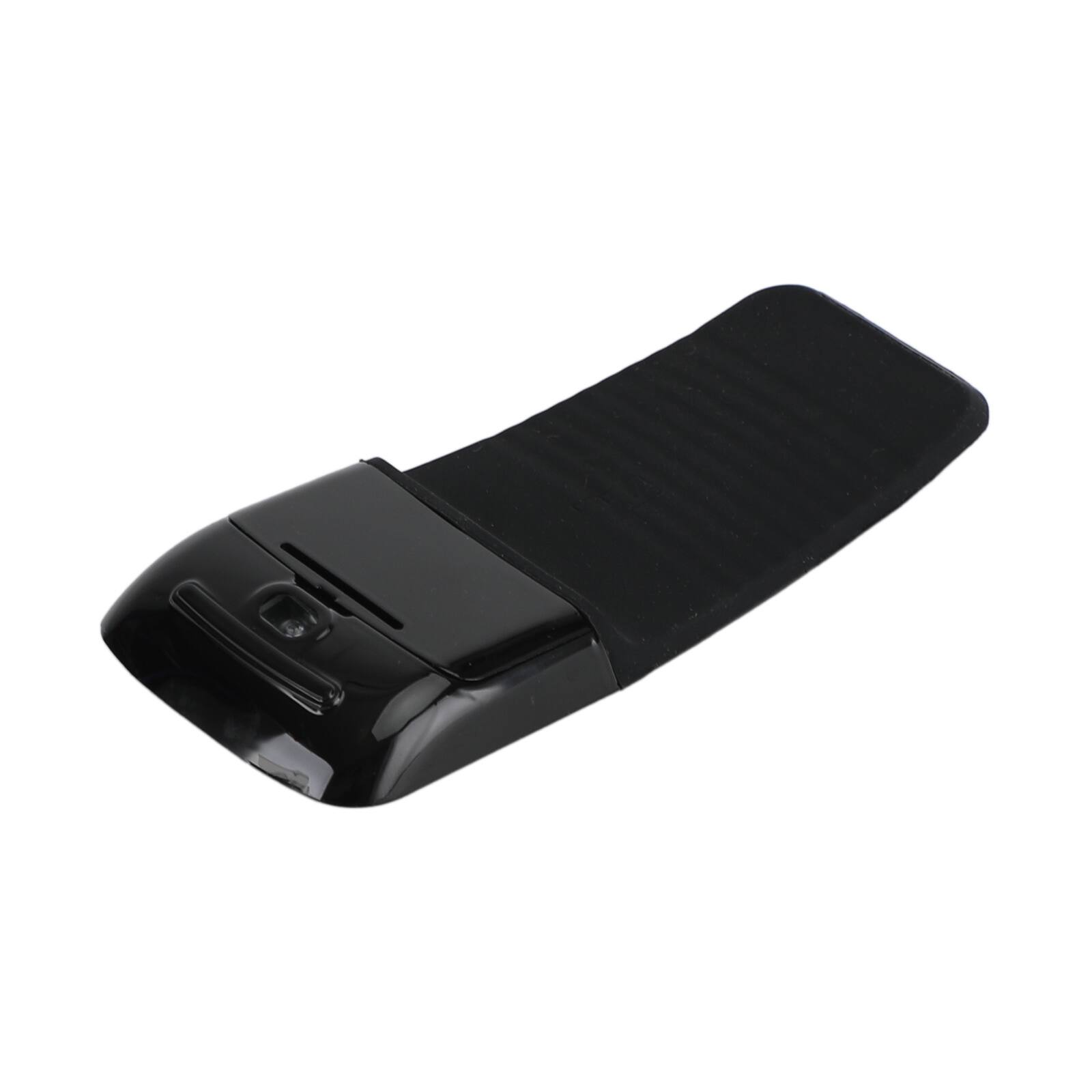 Alt View 7. Topteng - Foldable Arc Touch Wireless Mouse - 2.4GHz USB, Curves to Turn On/Off, Portable for Travel & Laptop - Black.