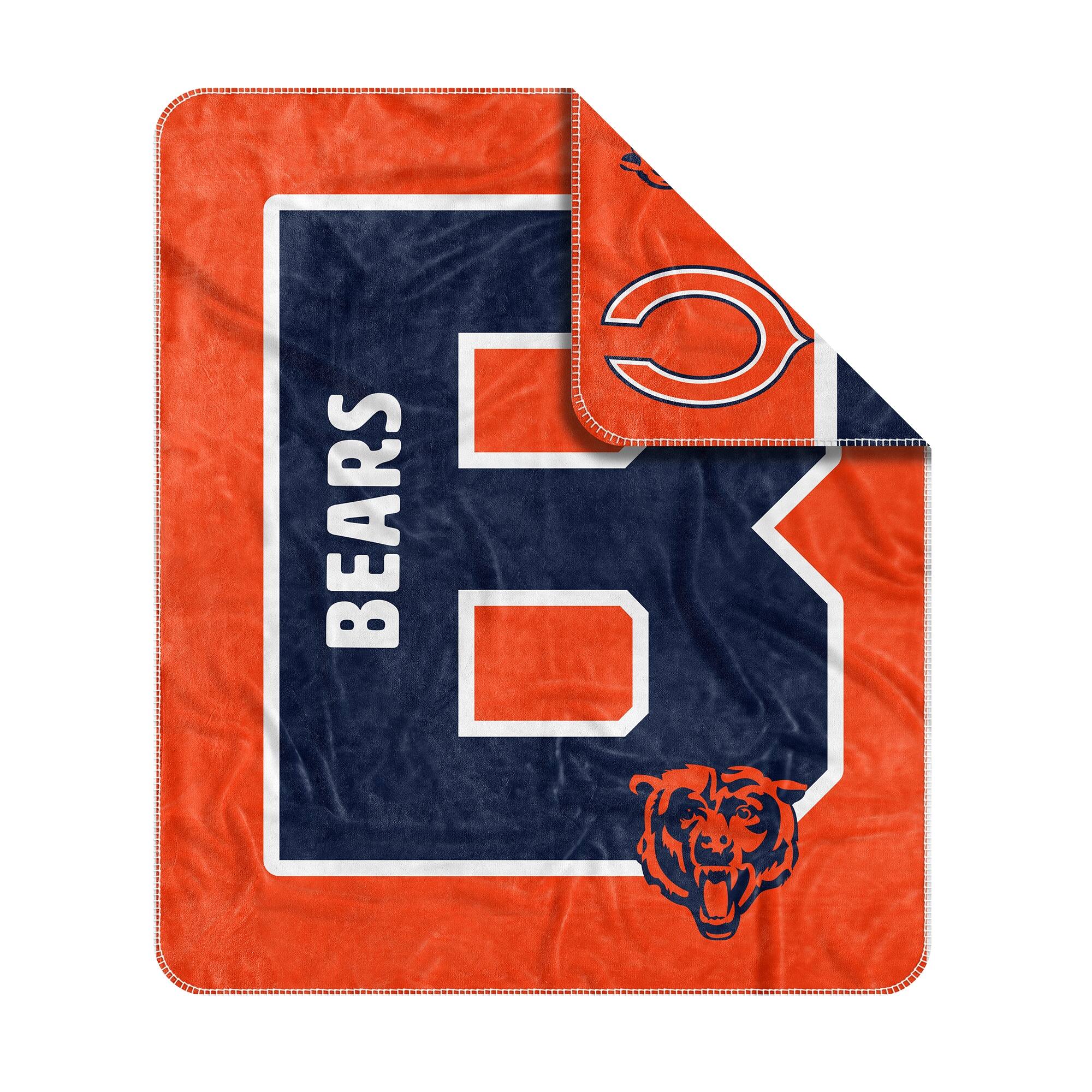 Alt View 2. Logo Brands - Chicago Bears 50- x 60- Dream Weave Throw Blanket - Navy.