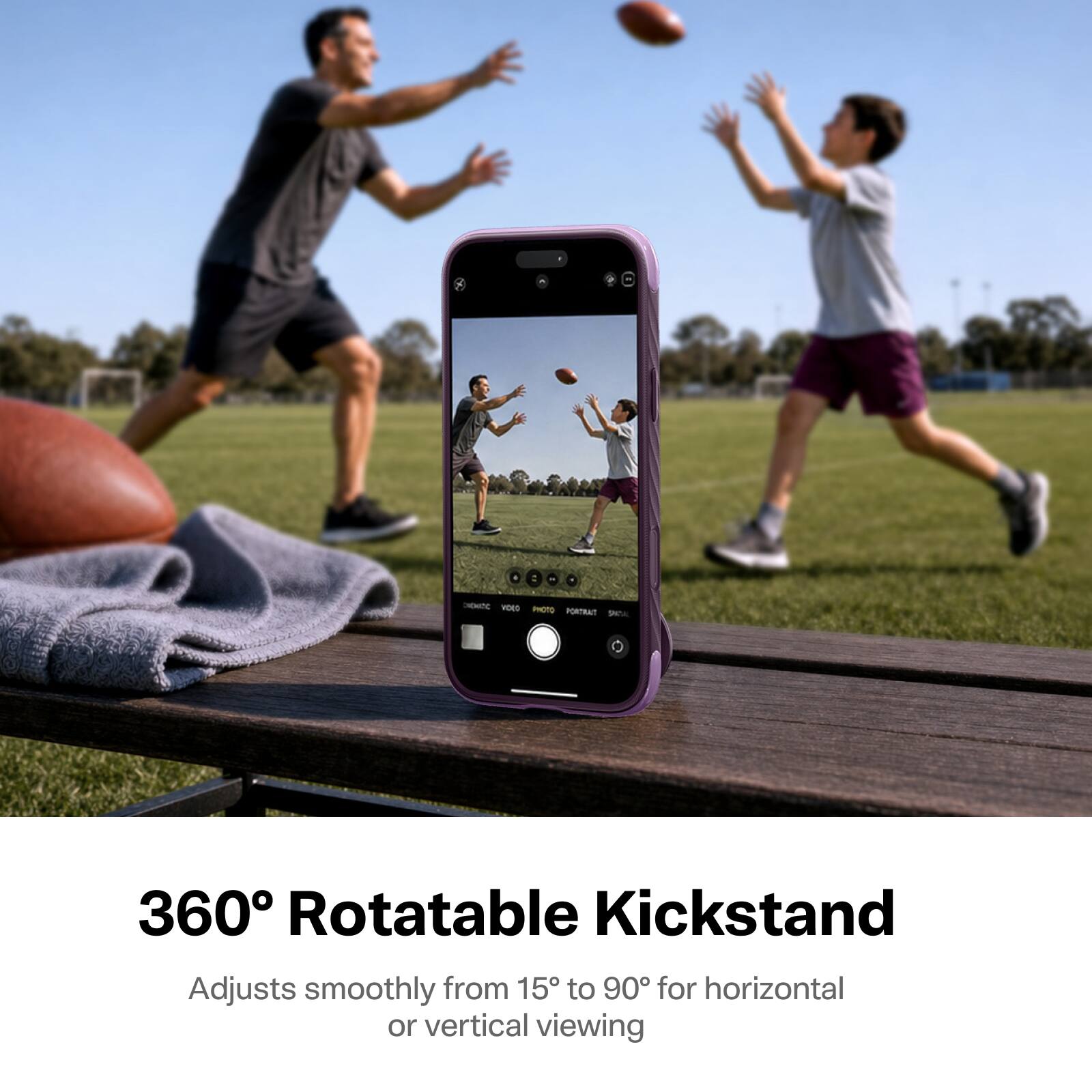 BOXX WORD PHOTO PORTRAT SHOAL

360° Rotatable Kickstand
Adjusts smoothly from 15° to 90° for horizontal or vertical viewing