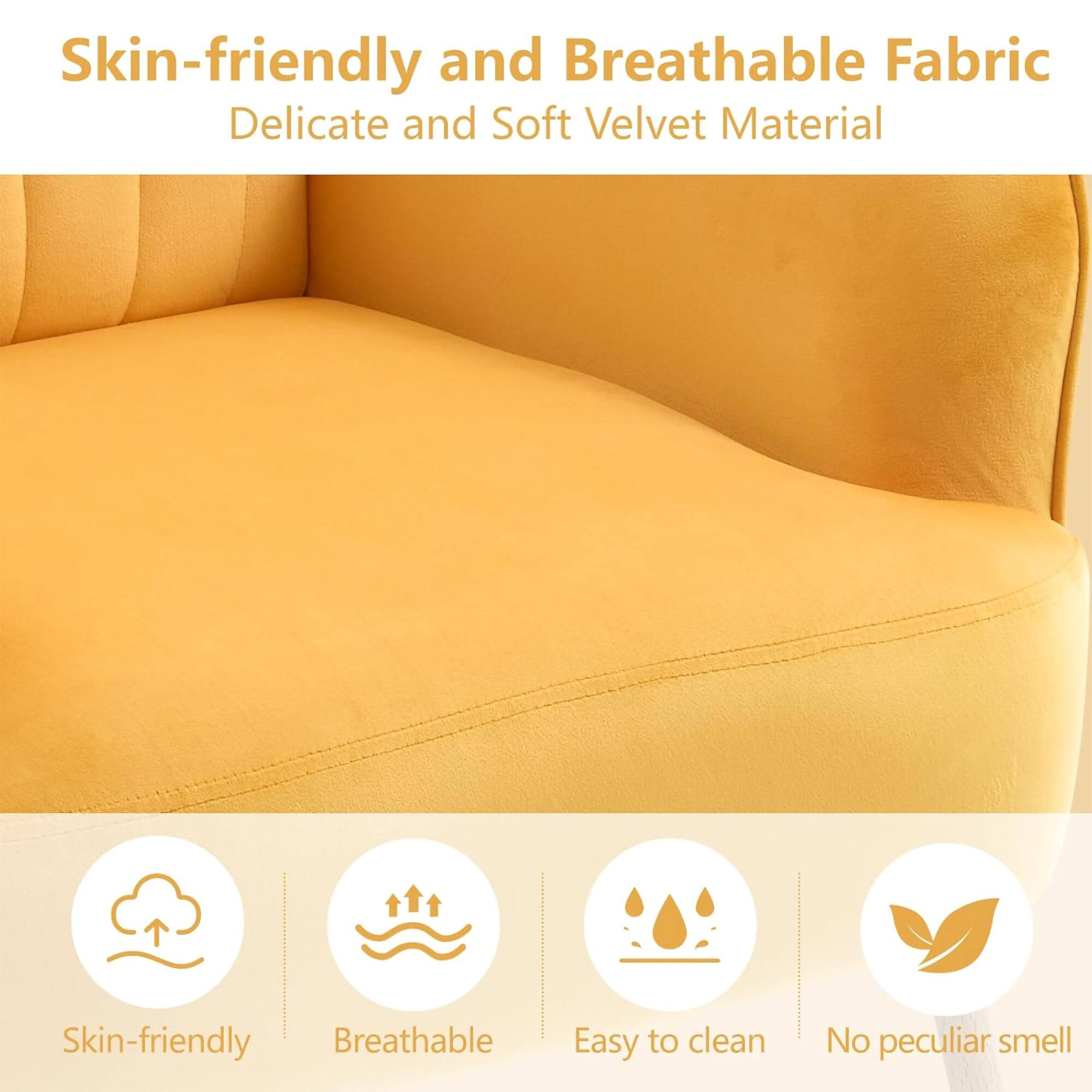 Skin-friendly and Breathable Fabric  
Delicate and Soft Velvet Material  

- Skin-friendly  
- Breathable  
- Easy to clean  
- No peculiar smell