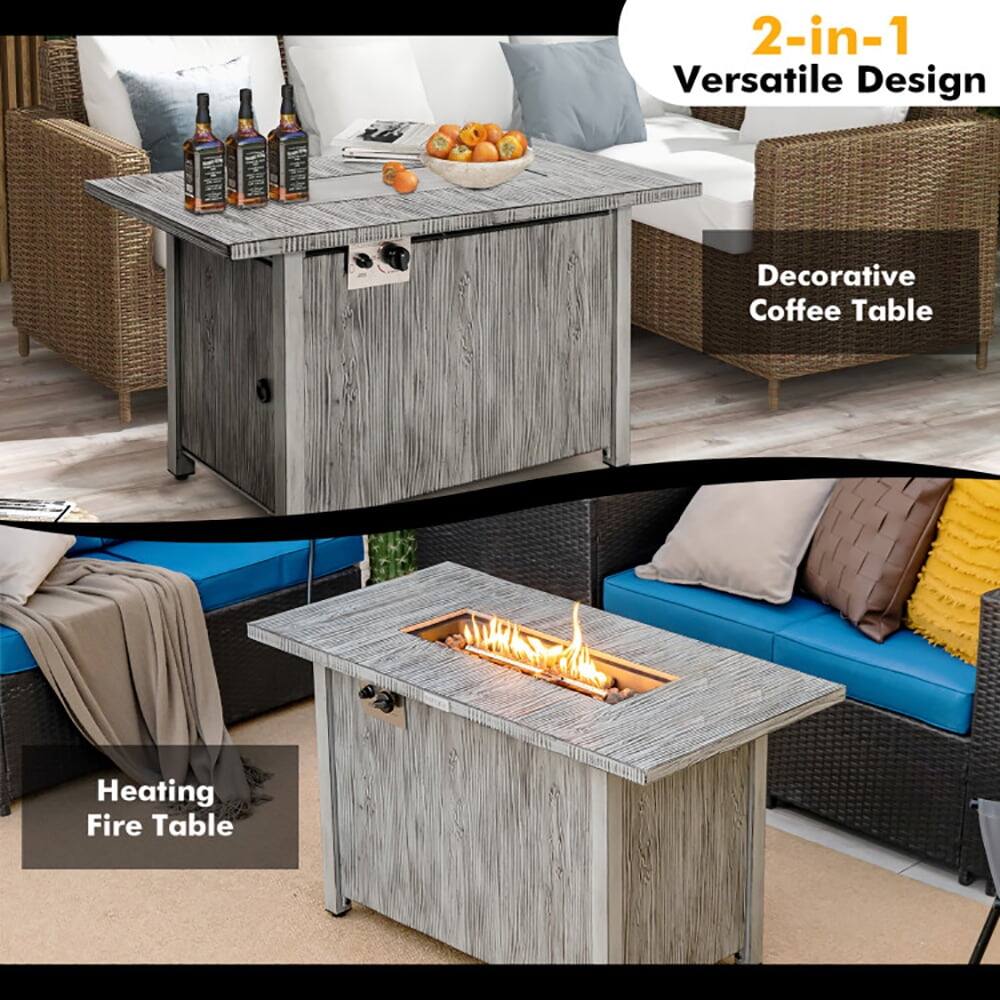 2-in-1 Versatile Design  
Decorative Coffee Table  
Heating Fire Table