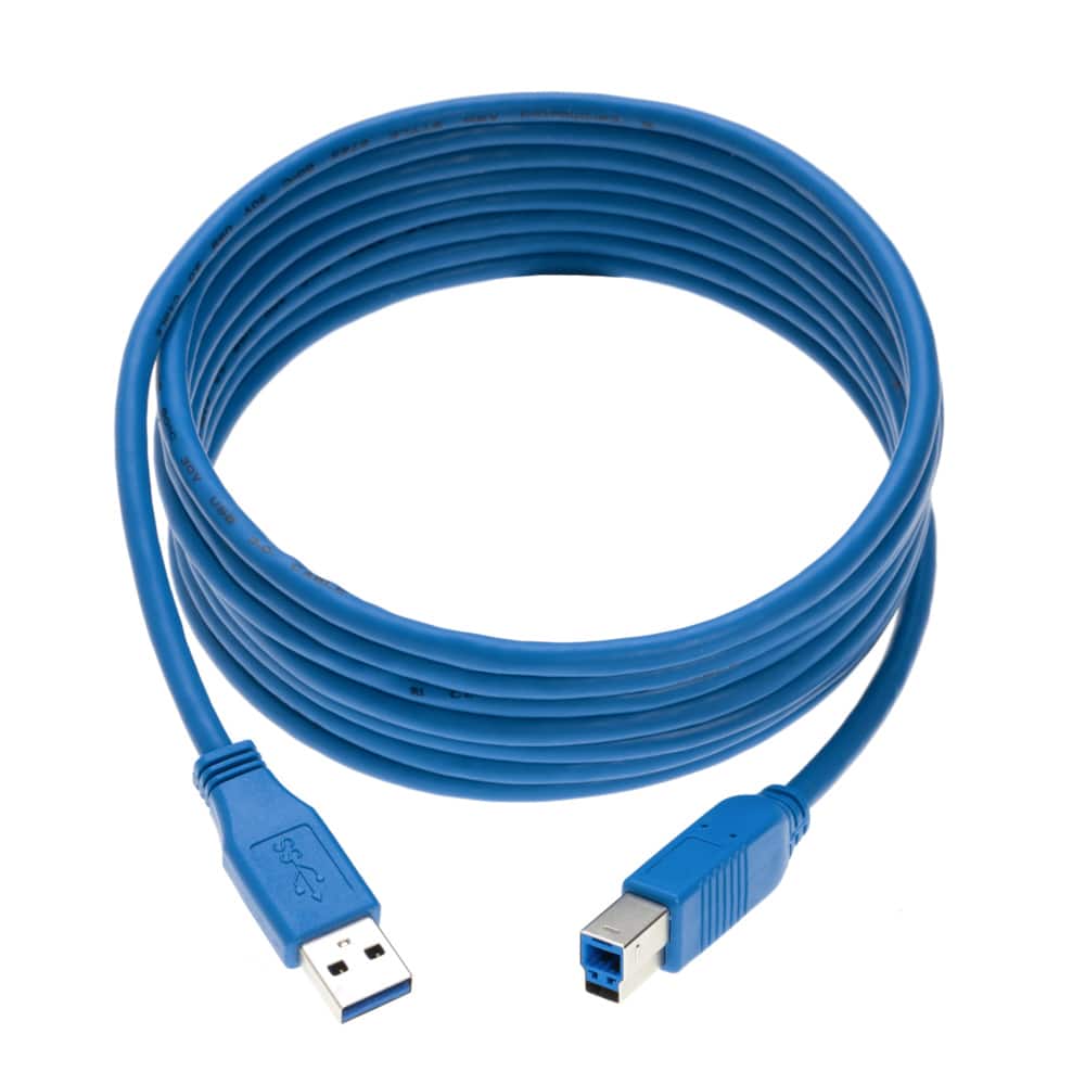 Cables Direct Online - USB 3.0 A-Male to B-Male Cable – 6ft, SuperSpeed Data Transfer for Printers, Scanners, External Hard Drives - Blue