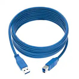 Cables Direct Online - USB 3.0 A-Male to B-Male Cable – 6ft, SuperSpeed Data Transfer for Printers, Scanners, External Hard Drives - Blue