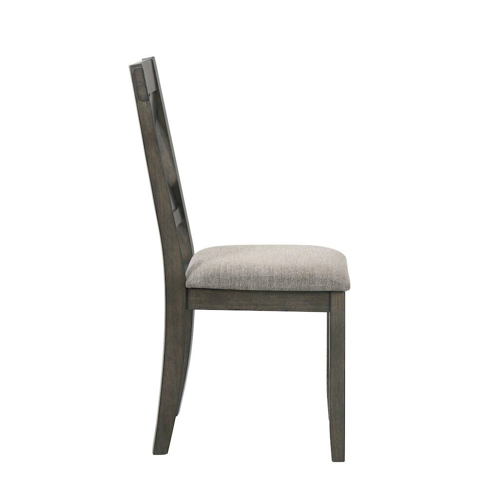 Alt View 1. New Classic Furniture - Gulliver Wood Side Chair (Set of 2) - Rustic Brown.