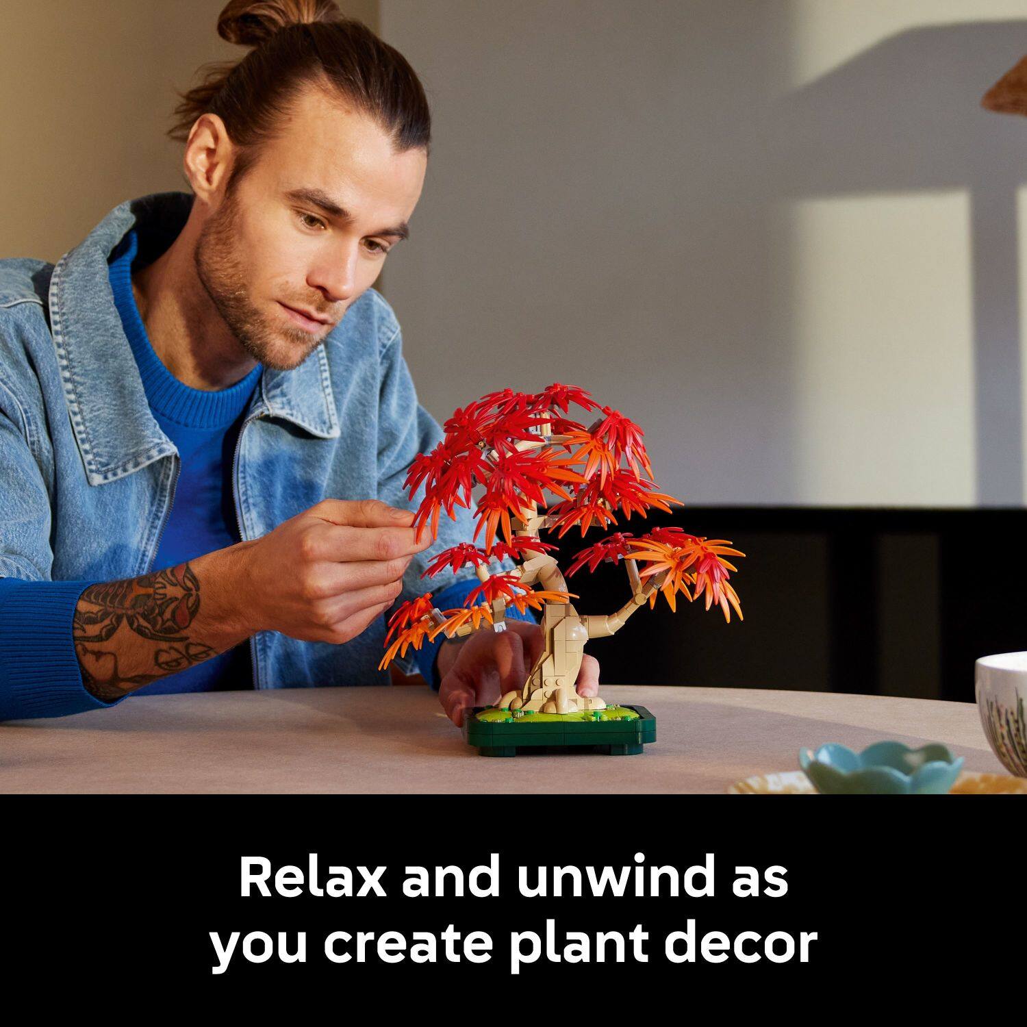 Relax and unwind as you create plant decor
