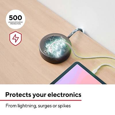 500 Joules of Surge Protection

Protects your electronics

From lightning, surges, or spikes