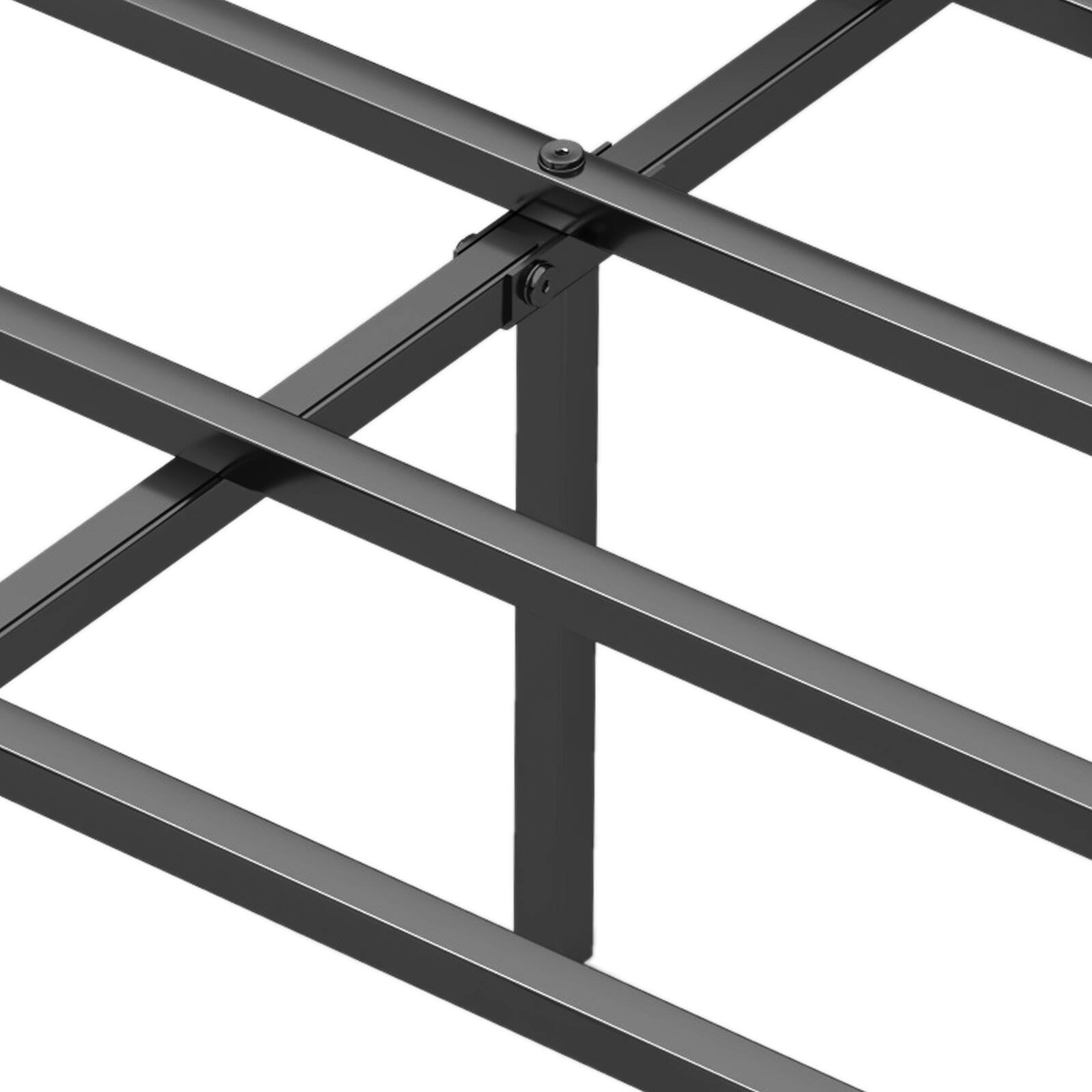 Alt View 9. Sugift - Full Size Platform Bed with Headboard and Metal Frame-Full Size - Black.