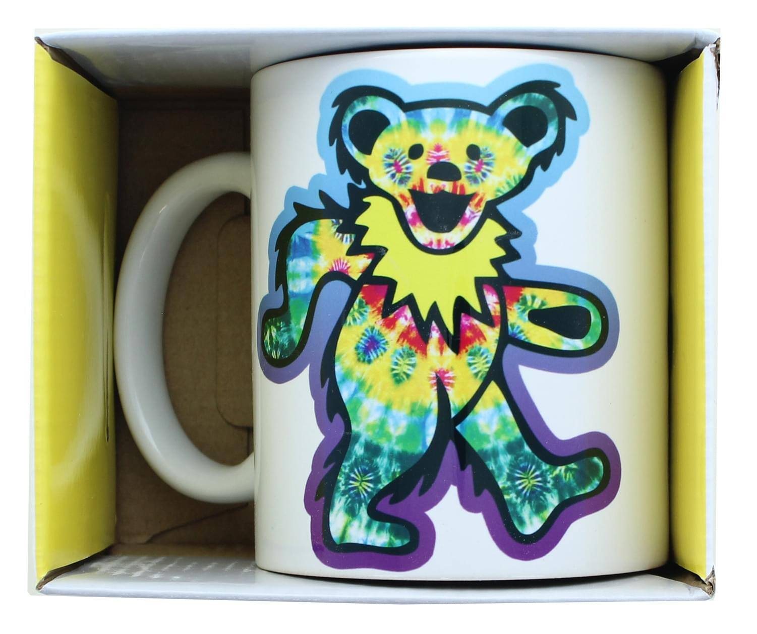 Alt View 1. NMR Distribution - Grateful Dead Rainbow Bear 11 Ounce Ceramic Mug - Blue.