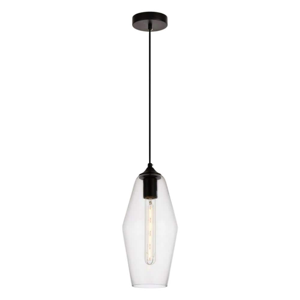 Living District - Placido Collection Pendant D5.9 H14.2 Lt:1 Finish - Black And Clear price history on PriceWatchPro