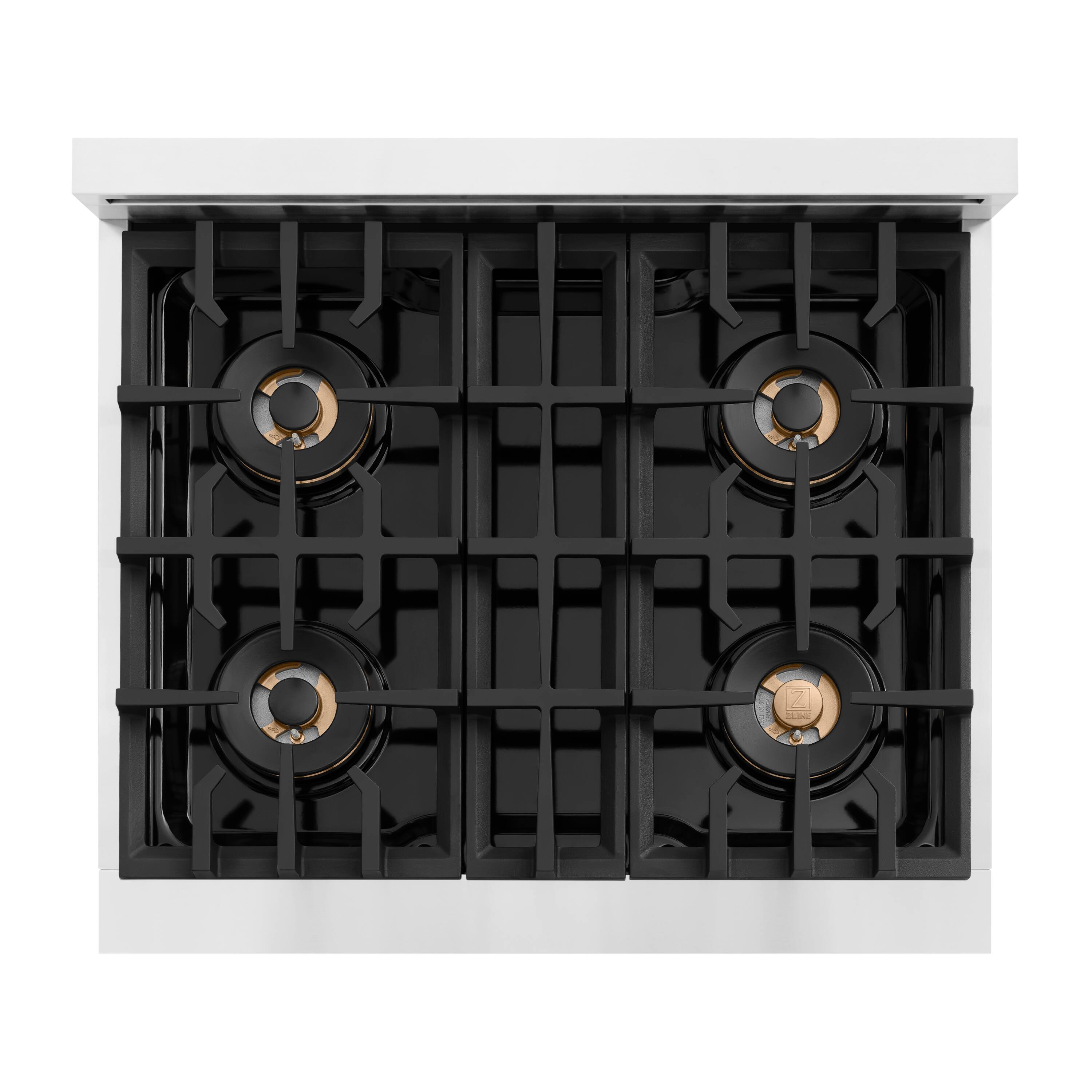 Alt View 14. ZLINE - 30 in. 4.2 cu. ft. Classic Freestanding Dual Fuel Range with 4 DuoPro Burners and Convection Oven in Stainless Steel - Stainless Steel.