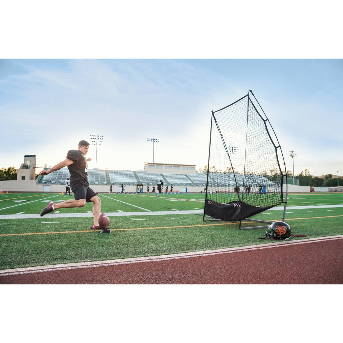 Alt View 1. SKLZ - SKLZ Universal Football Kicking Tee - Black - Black.
