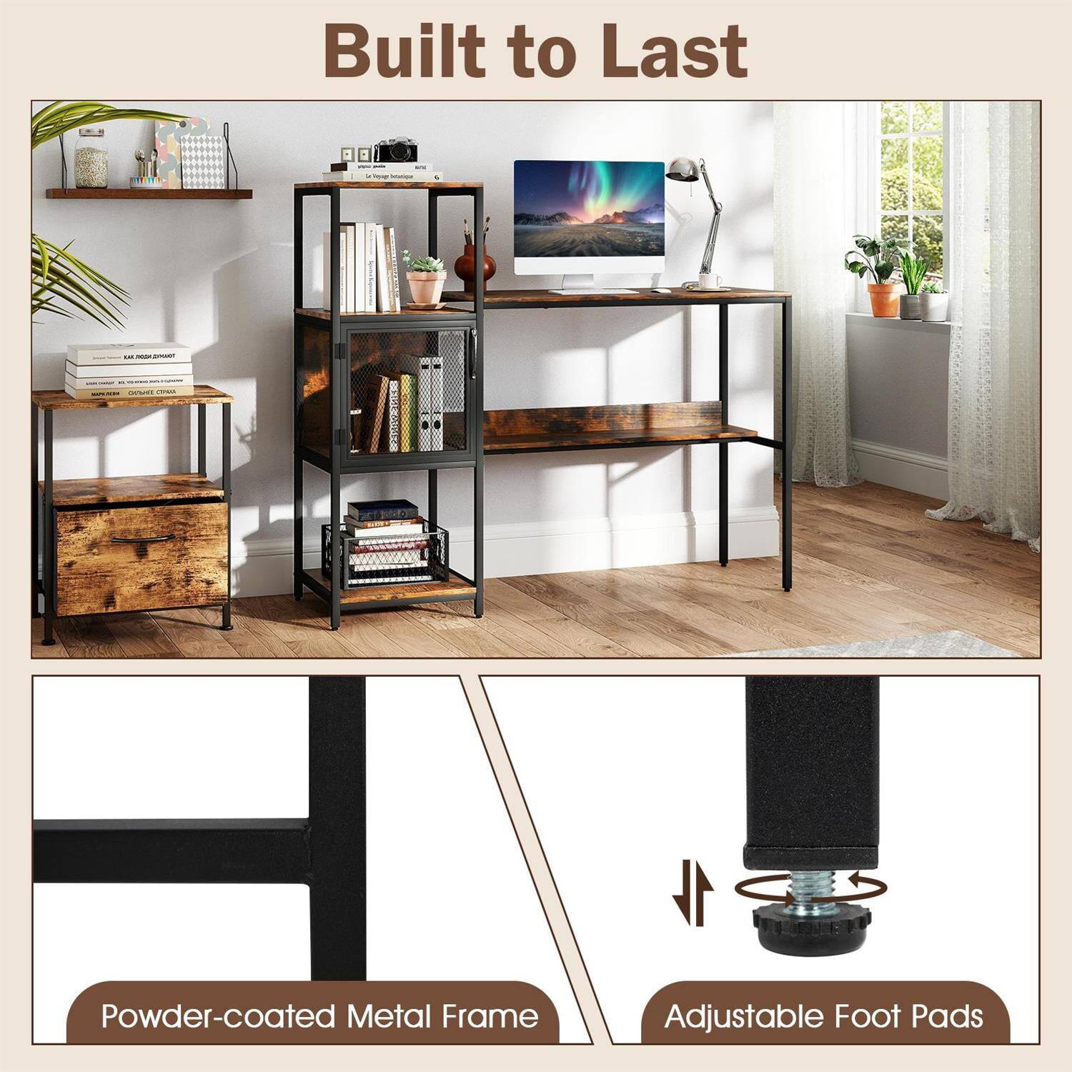 Built to Last

Powder-coated Metal Frame

Adjustable Foot Pads