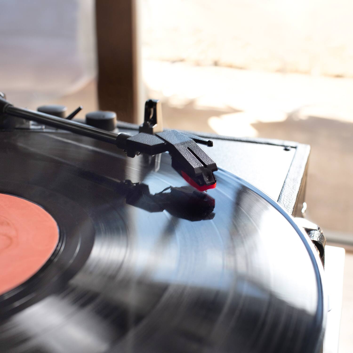 Alt View 23. Victrola - Journey+ Cassette Bluetooth Suitcase Record Player - Black.