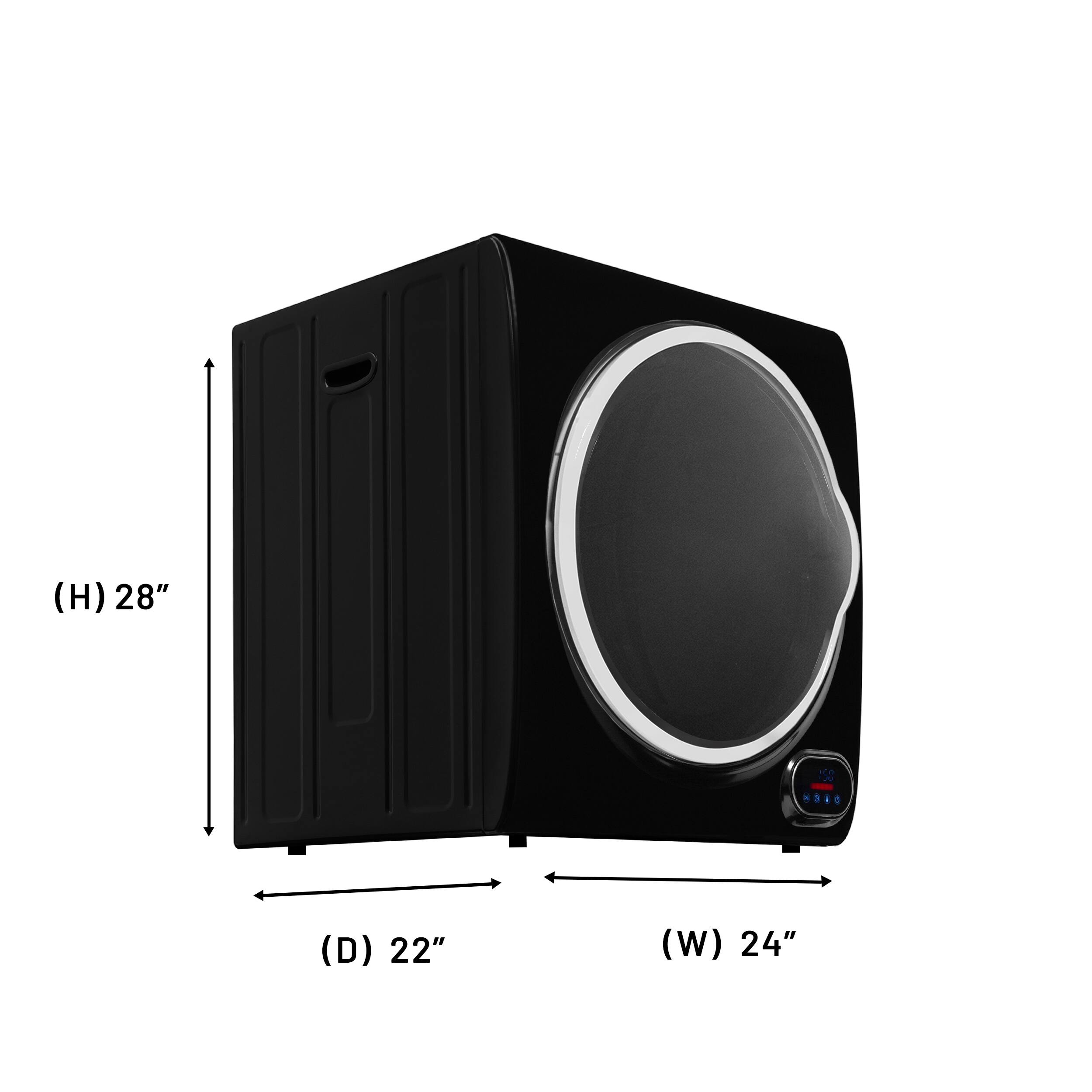 (H) 28" (D) 22" (W) 24"