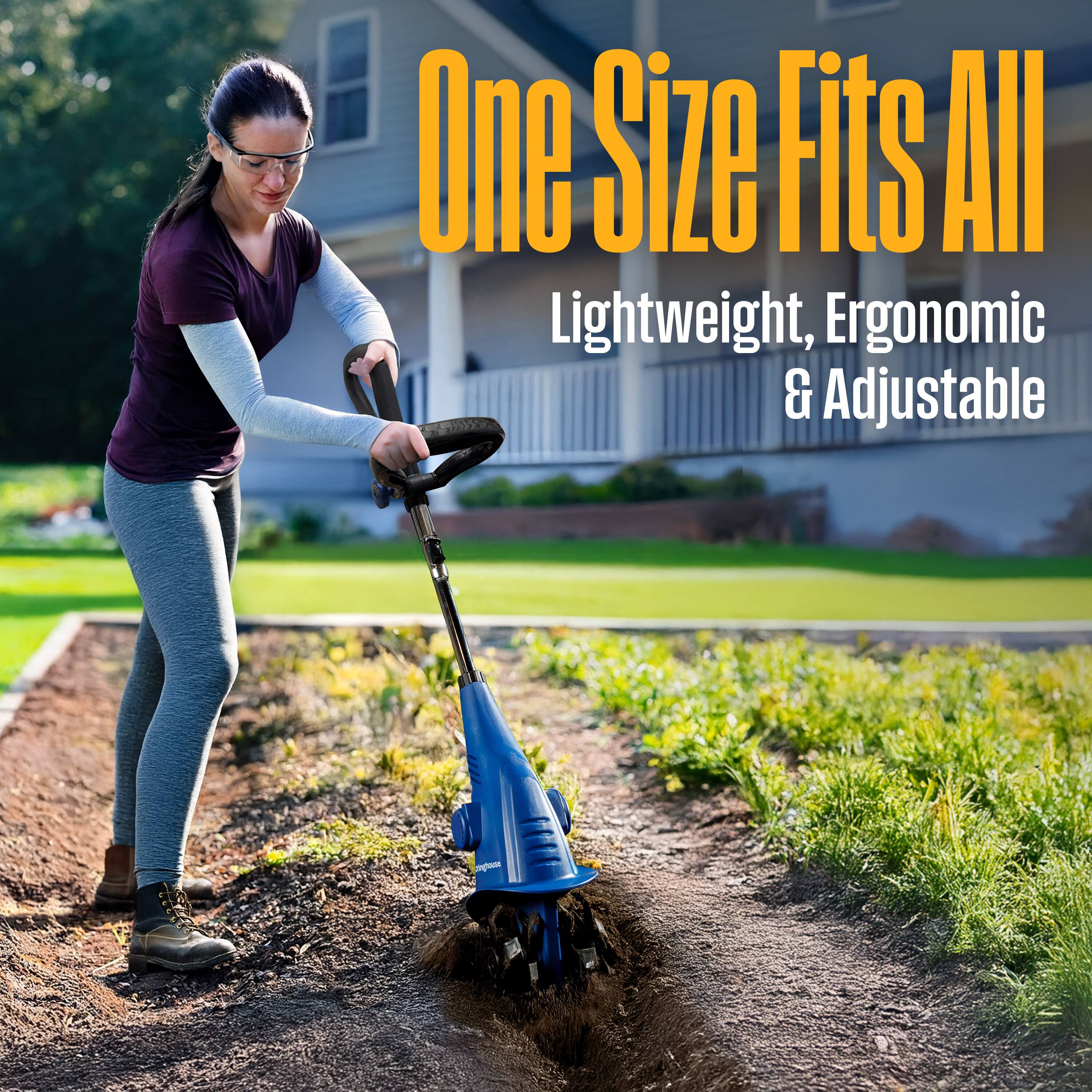 One Size Fits All  
Lightweight, Ergonomic & Adjustable