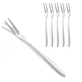 Kitcheniva - 5" Stainless Steel Food Fruit Picks 6 Pcs - Silver