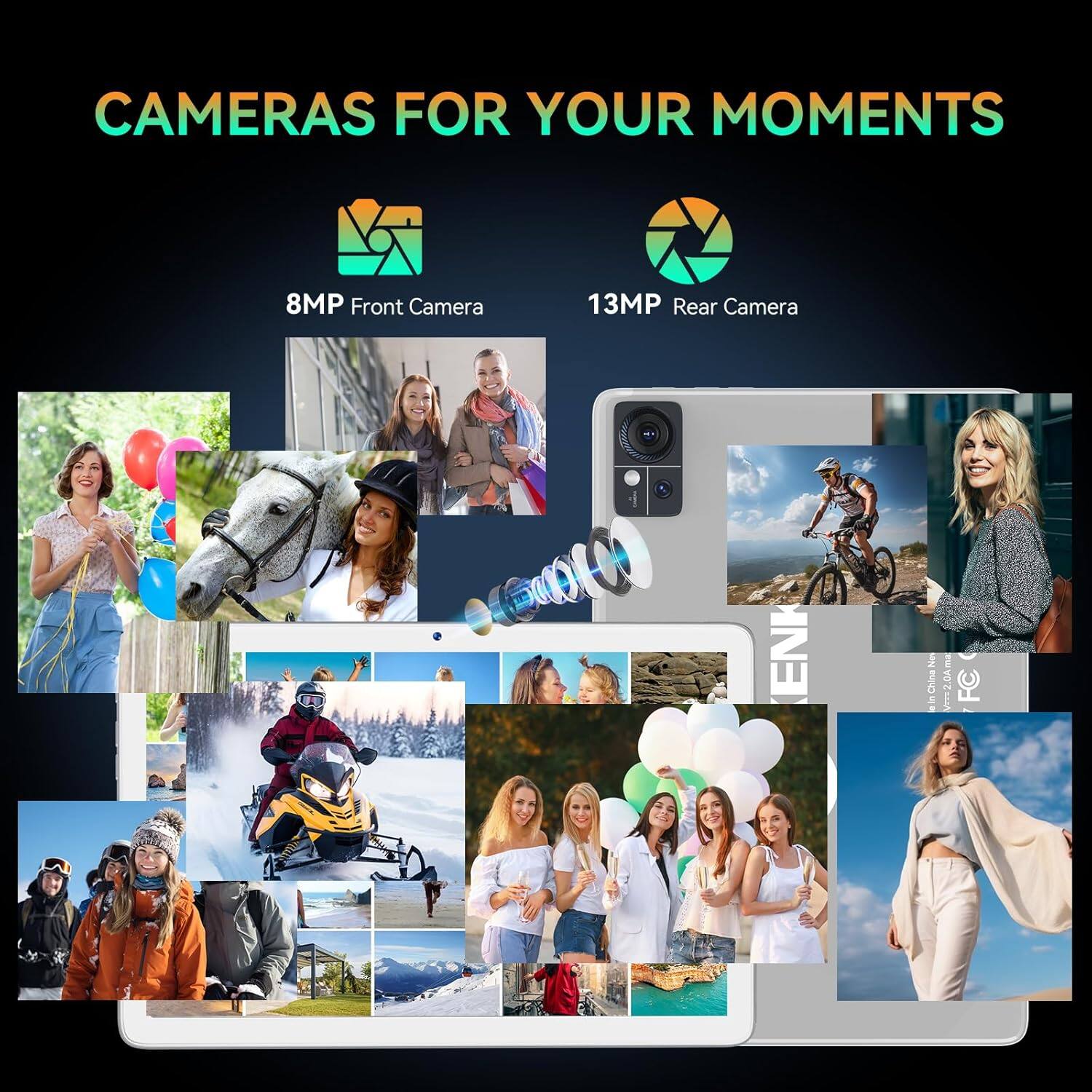 CAMERAS FOR YOUR MOMENTS  8MP Front Camera 13MP Rear Camera  B0 ENK  China : I a ONES FC