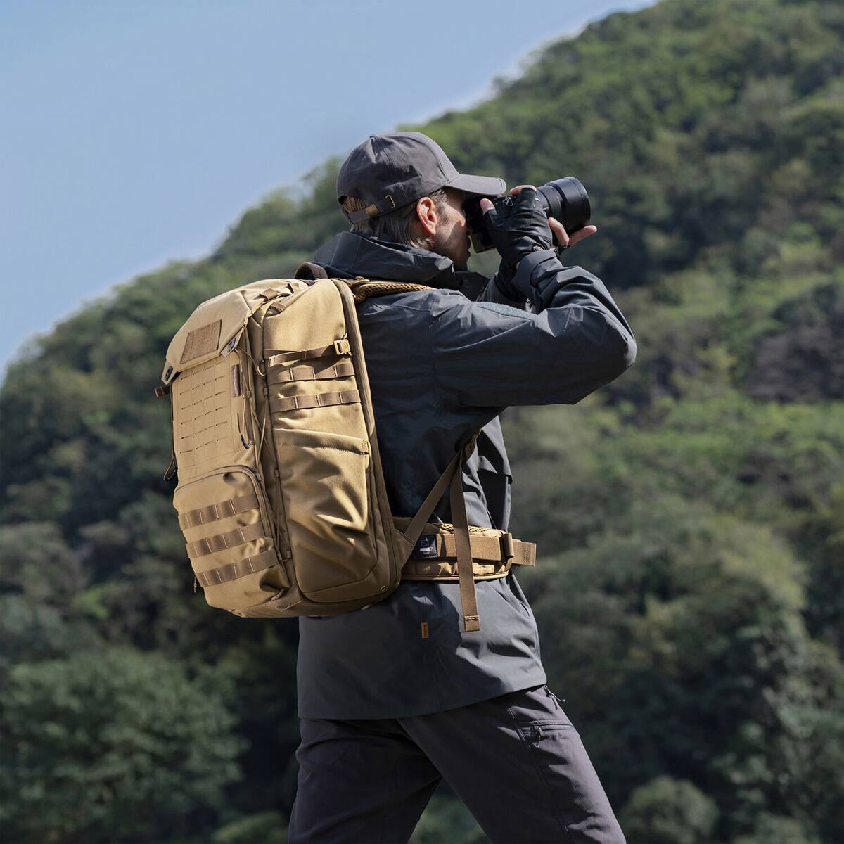 Alt View 1. PGYTECH - PGYTECH OneMo Tactical Backpack - 25L, Dark Night Camo.