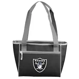 Logo Brands - Las Vegas Raiders Crosshatch 16-Can Cooler Tote - Multicolor