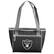 Front. Logo Brands - Las Vegas Raiders Crosshatch 16-Can Cooler Tote - Multicolor.
