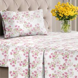 CGK Linens - Luxuriously Soft 4-Piece Floral Sheet Set - Wrinkle-Resistant, Printed Pattern - Twin - Bloom
