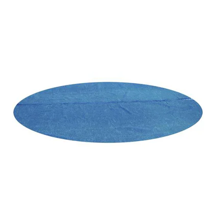 Front. Bestway - Bestway Flowclear 14 Feet Round Above Ground Pool Solar Pool Cover Only, Blue.