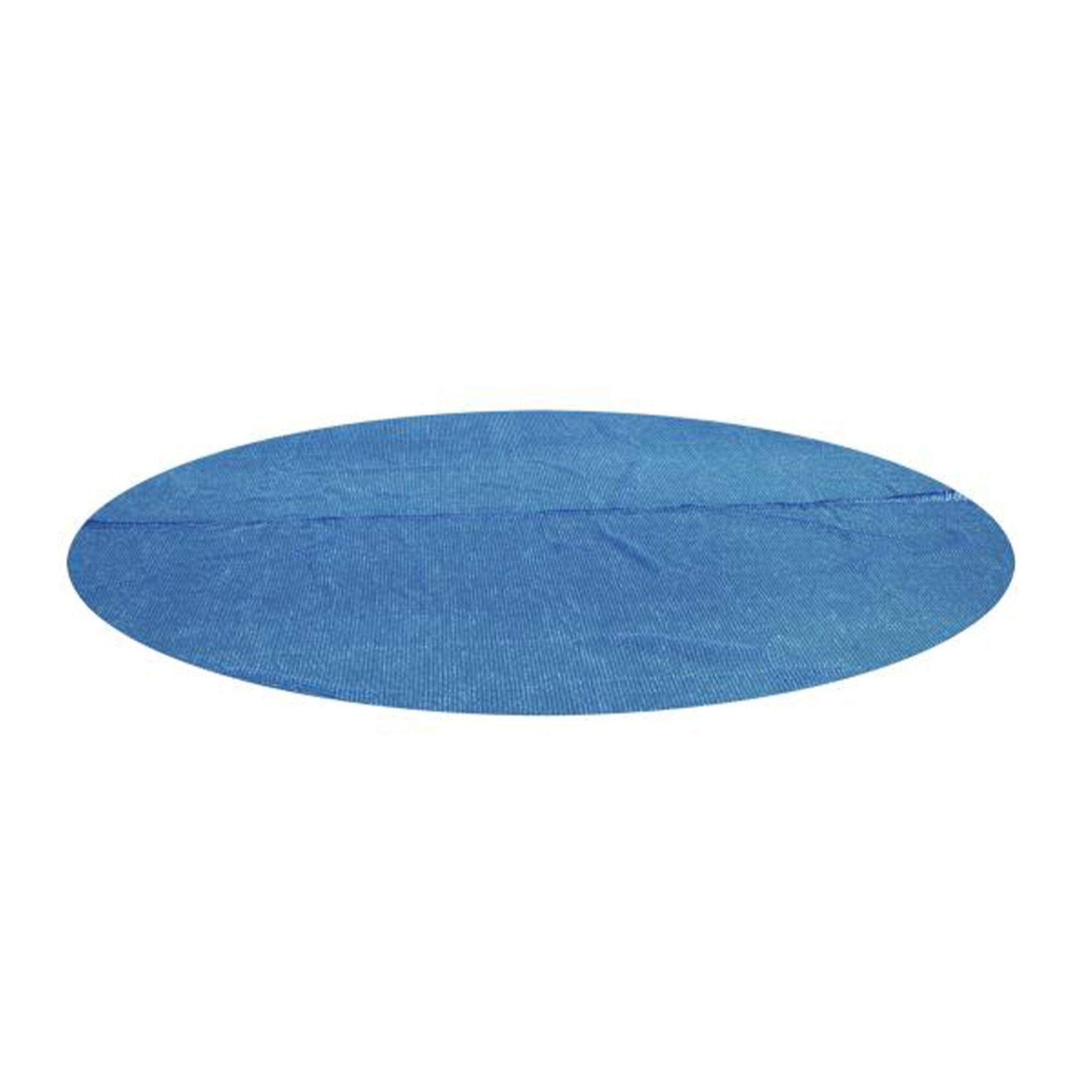 Front. Bestway - Bestway Flowclear 14 Feet Round Above Ground Pool Solar Pool Cover Only, Blue.
