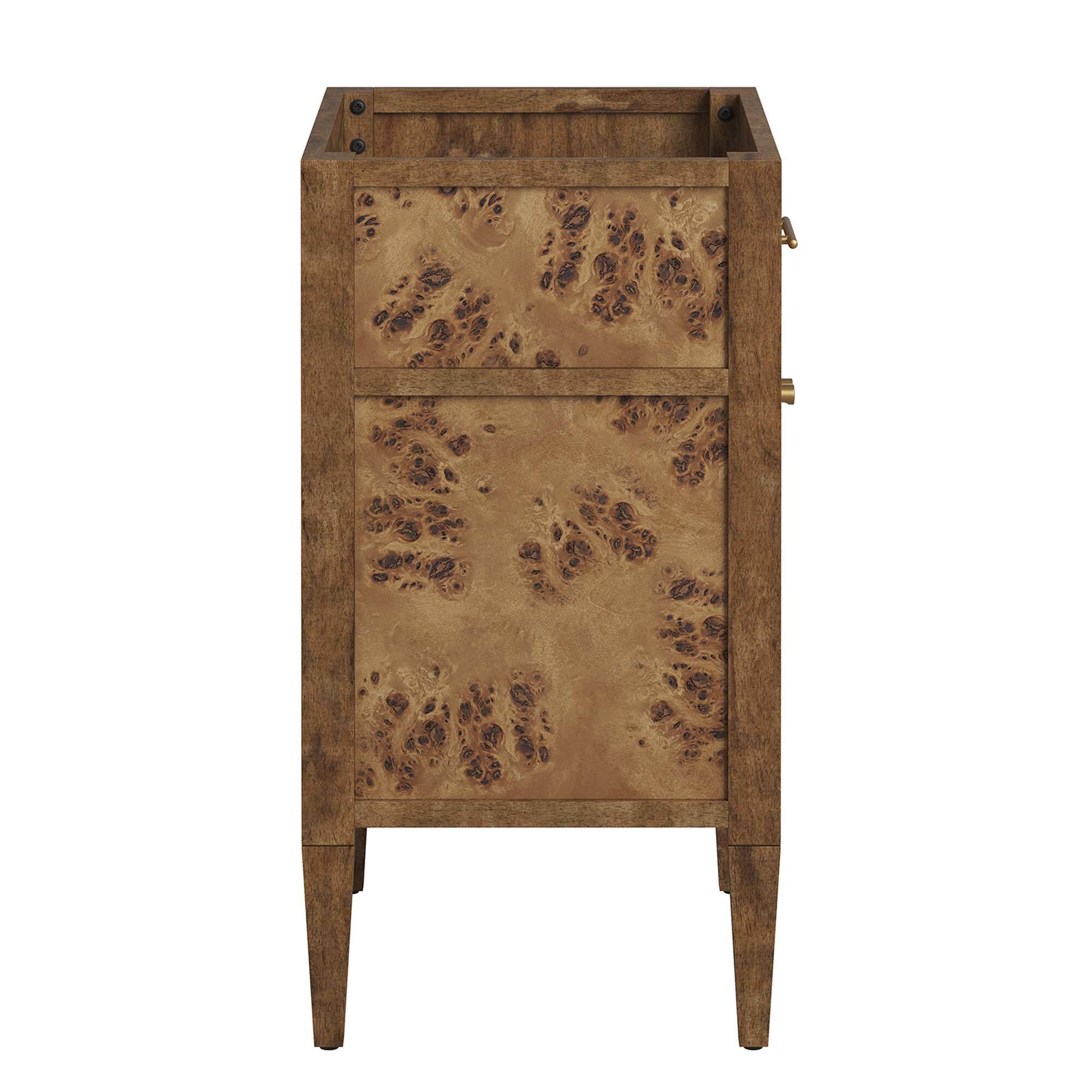 Alt View 4. Modway - Elysian 24" Wood Bathroom Vanity Cabinet (Sink Basin Not Included) by Modway - Brown.