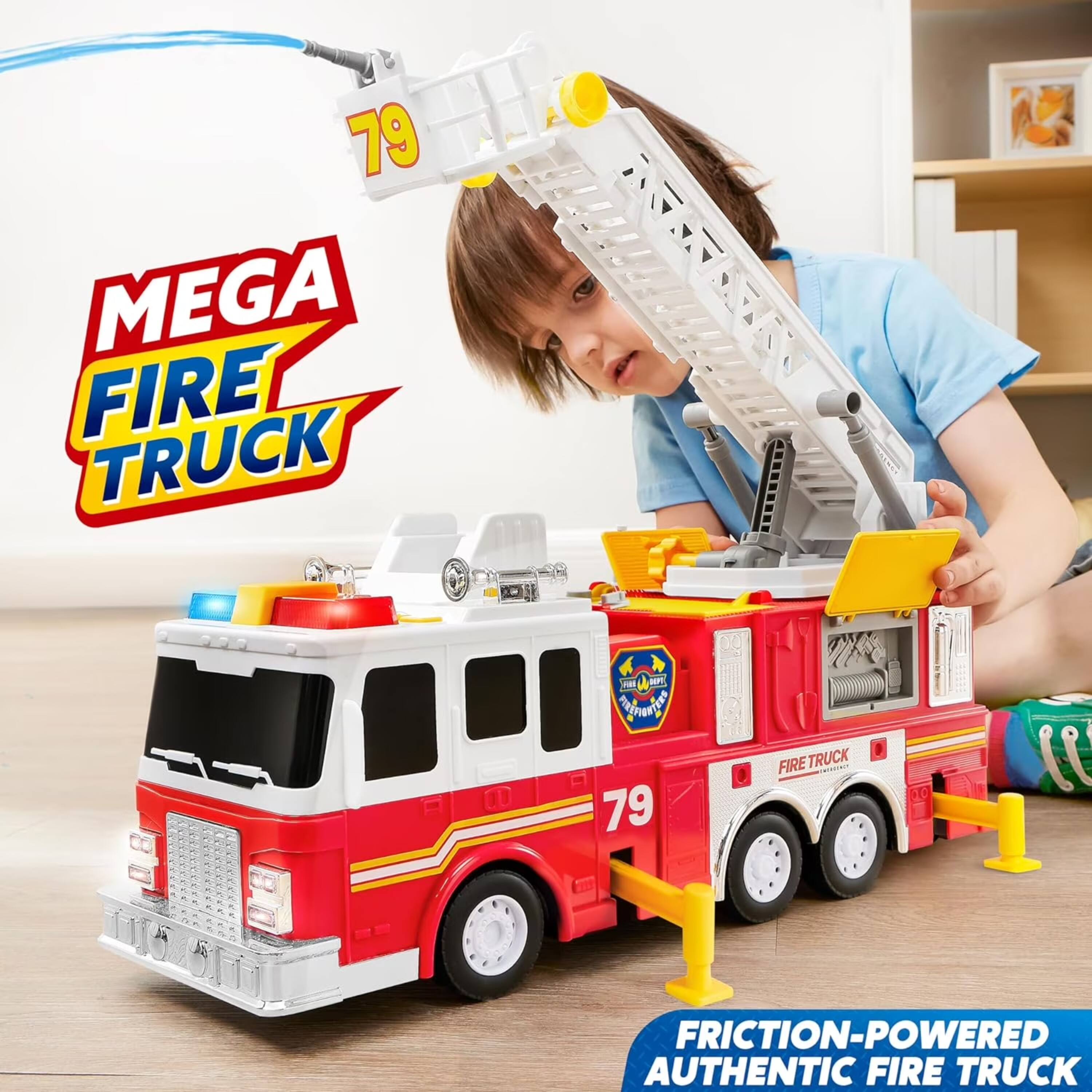 79 MEGA FIRE TRUCK  
79 FIRE TRUCK  
FRICITION-POWERED AUTHENTIC FIRE TRUCK