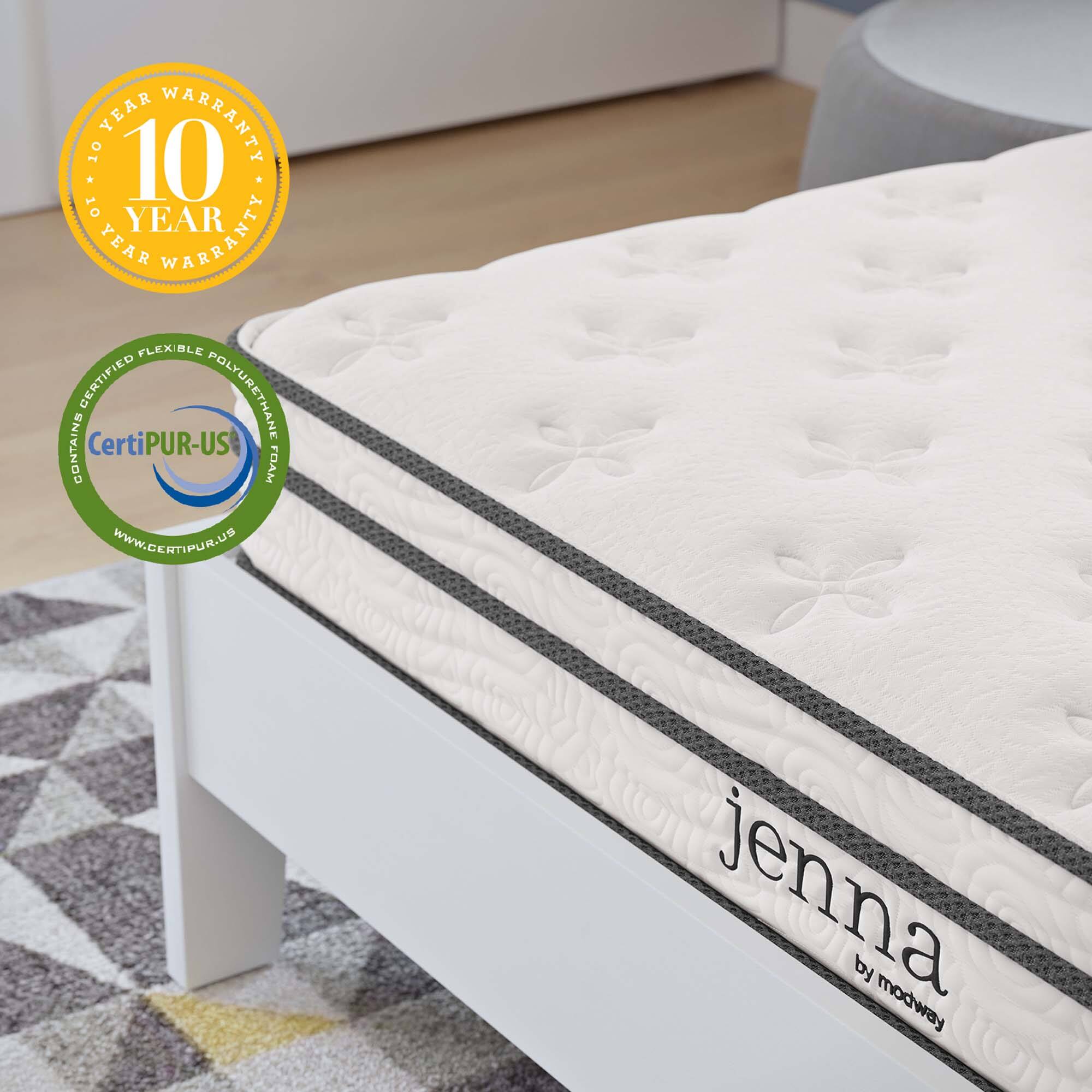 10 YEAR WARRANTY  
CONTAINS CERTIFIED FLEXIBLE POLYURETHANE FOAM  
CertiPUR-US  
WWW.CERTIPUR.US  
jenna by modway