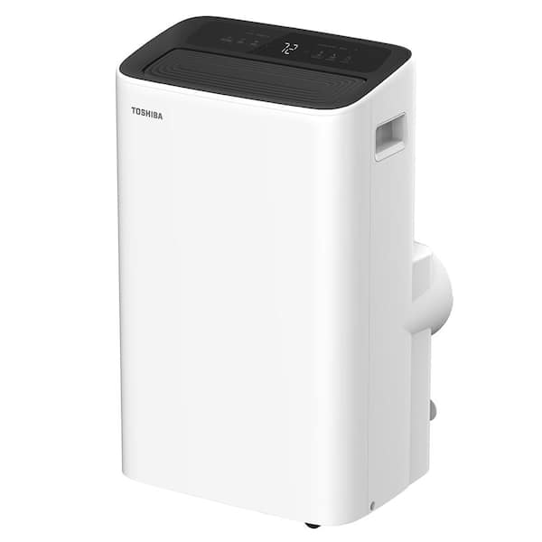 Front. Toshiba - TOSHIBA PX0811CWRU 8,000 BTU 115-VOLT SMART PORTABLE AIR CONDITIONER - WHITE.