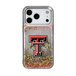 Keyscaper - NCAA - Texas Tech Red Raiders Linen Logo iPhone Glitter Case - 15 - Multicolor