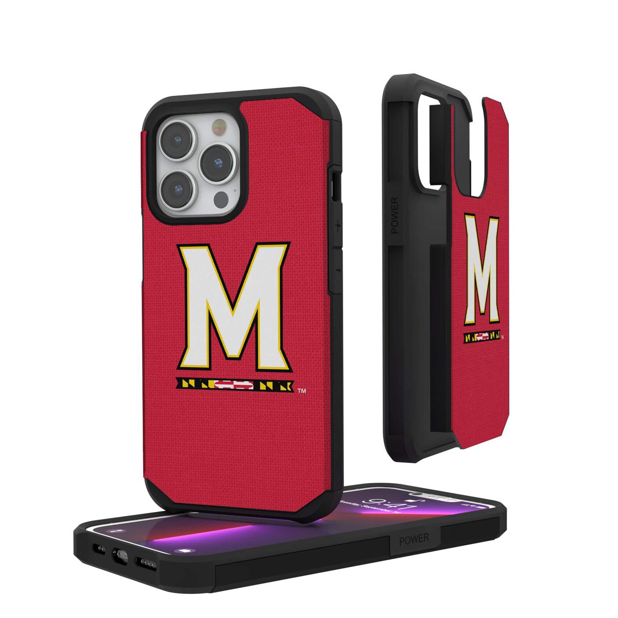 Keyscaper - NCAA - Maryland Terrapins iPhone Rugged Case - 15 Pro Max - Black