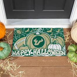 Evergreen Enterprises - South Florida Bulls 28" x 16" Happy Halloween Turf Door Mat - Multicolor