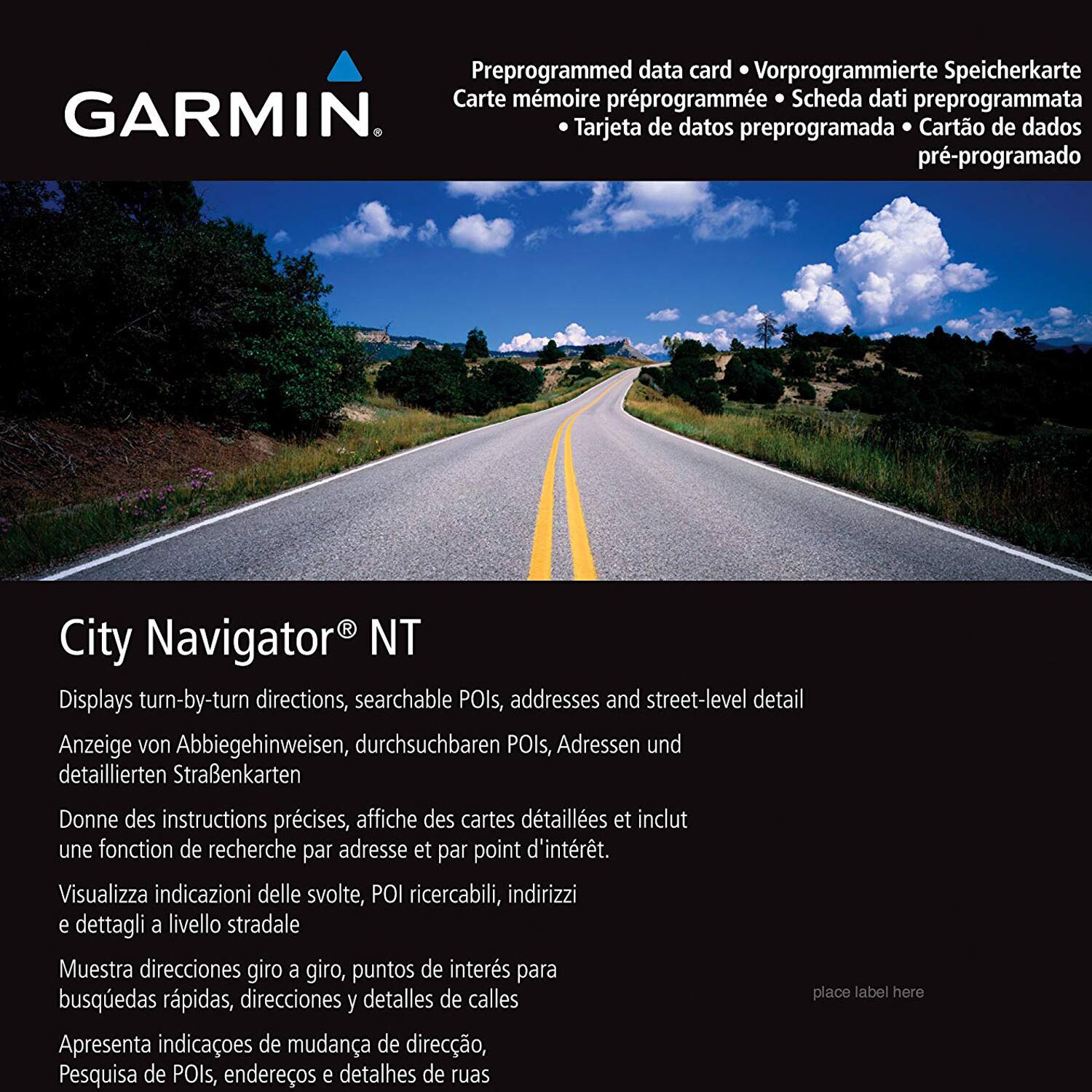 Garmin - City Navigator Europe Map Card 010-10680-50