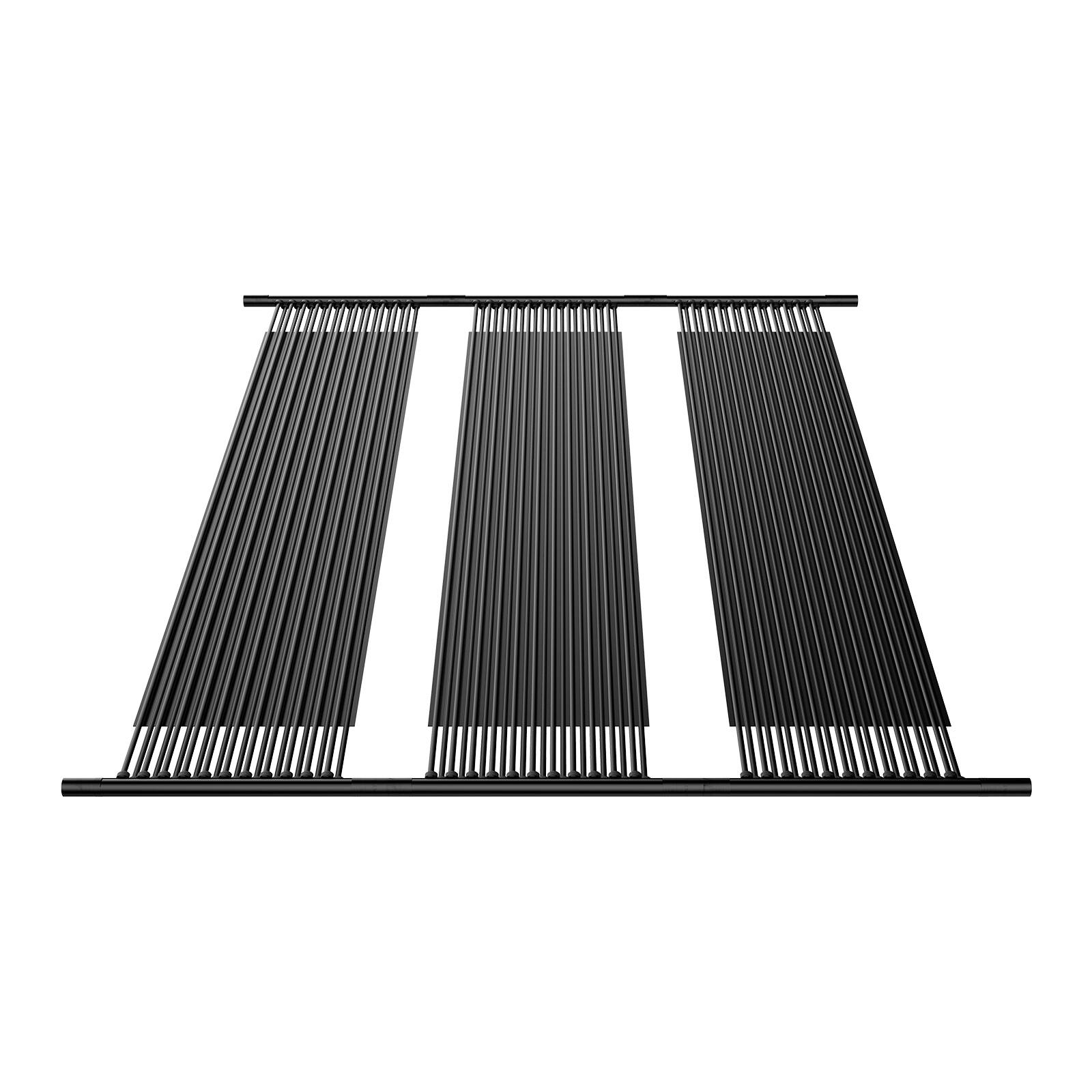Alt View 5. VEVOR - Solar Pool Heater, 4 x 10 ft HDPE Pool Heating System - Durable & Weather-Proof, with Complete Accessories - Black.