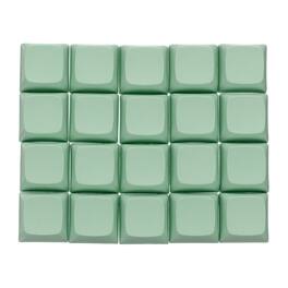 Unique Bargains - 20pcs PBT Keycap Set, Colorful Mechanical Numeric Keypads Portable Blank Keycaps for Office Gaming DIY - Green