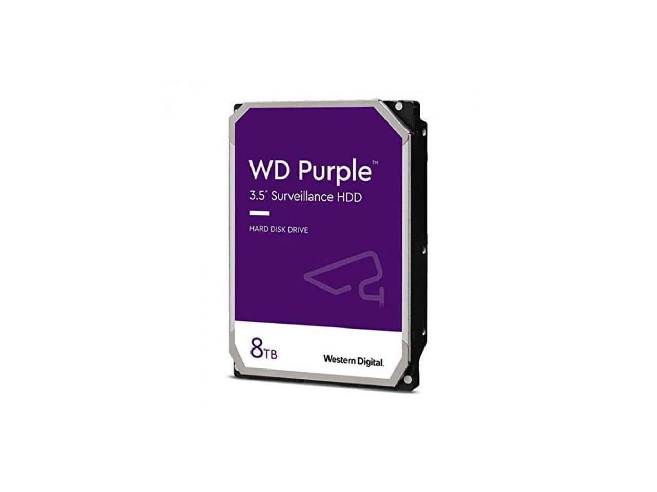 Western Digital - WD Purple WD84PURZ 8TB 5640 RPM 128MB Cache SATA 6.0Gb/s 3.5" Internal Hard Drive Bare Drive