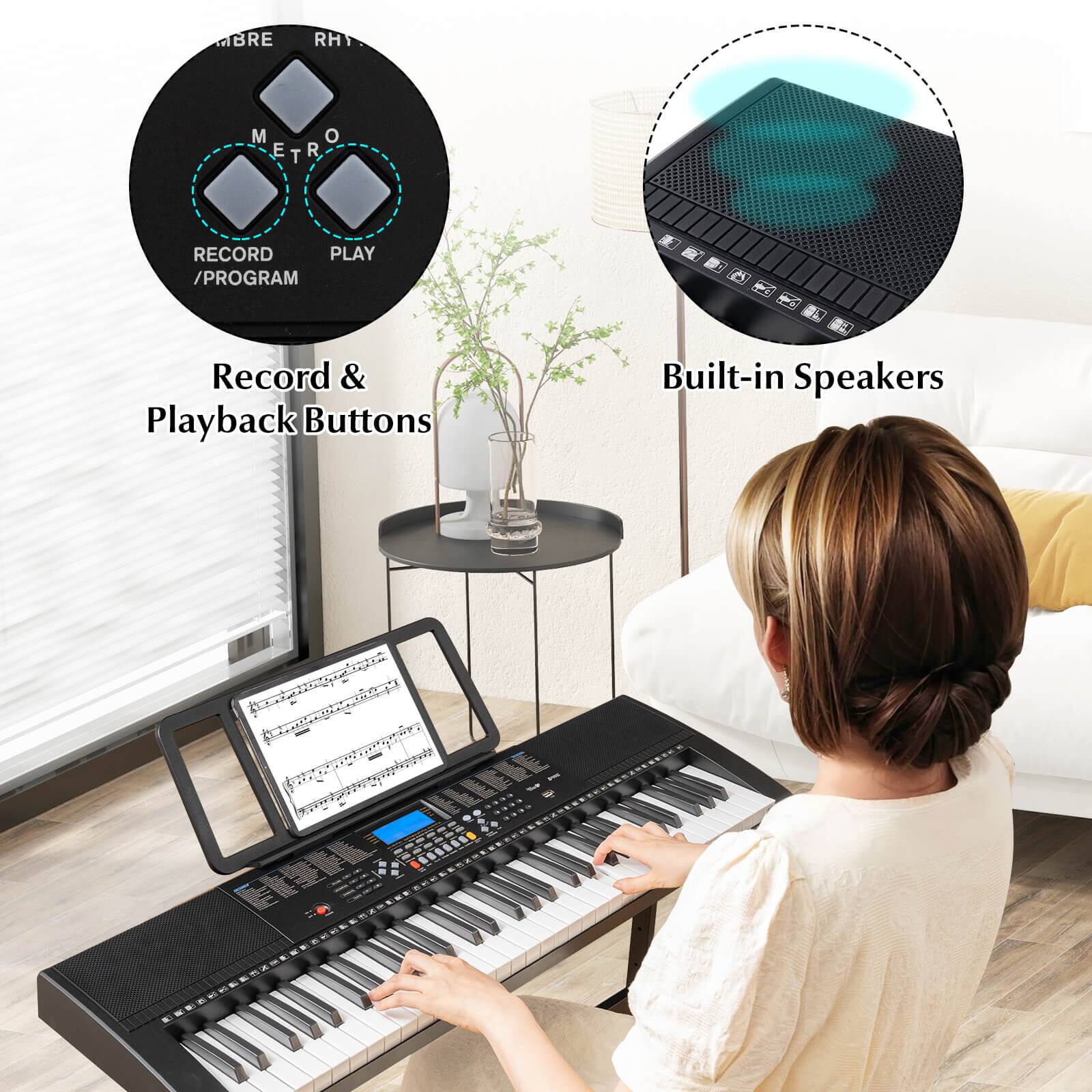 - Record & Playback Buttons
- Built-in Speakers