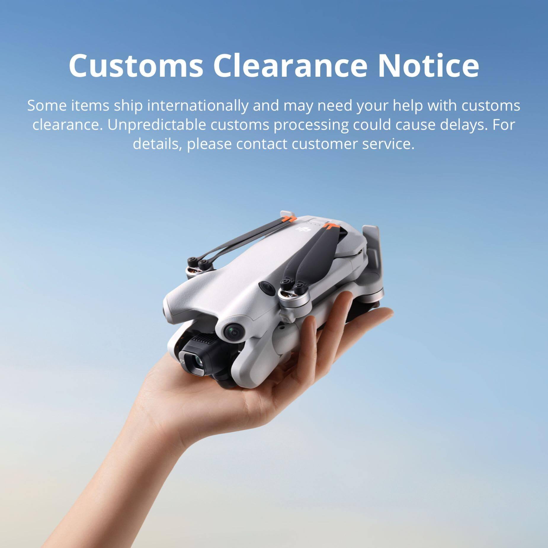 Customs Clearance Notice

Some items ship internationally and may need your help with customs clearance. Unpredictable customs processing could cause delays. For details, please contact customer service.