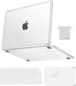 mosiso - Cover for MacBook Neo 13 inch A3404 A18 Pro 2026,4in1 Kit Precision Fit Matte Hard Shell Case with Reinforced Corners - Matte Clear