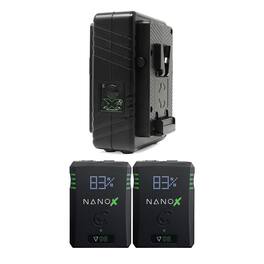 GPM-X2S Mini Dual Travel Battery Charger, V-Mount with CORE SWX NANO-V98X V-MT SMART BATT PK