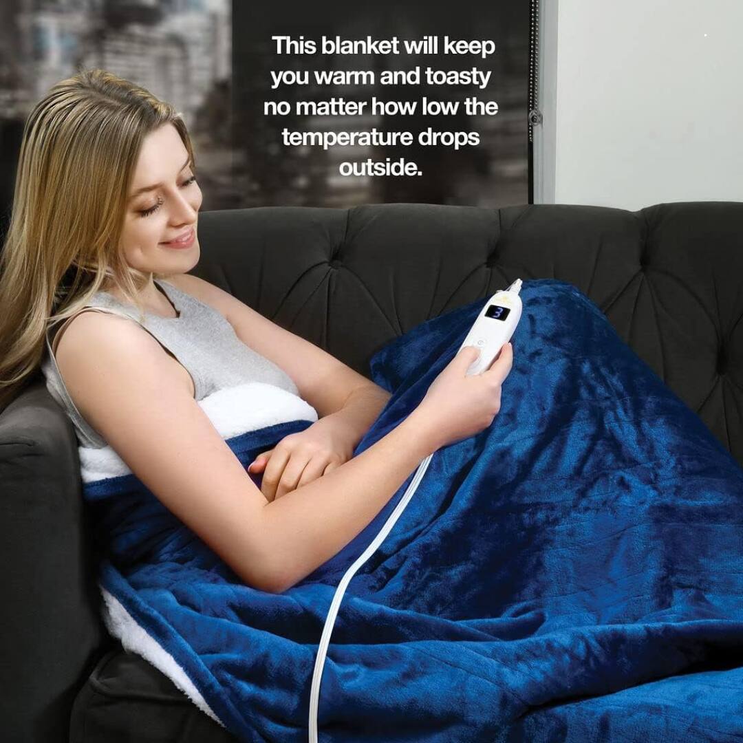 This blanket will keep you warm and toasty no matter how low the temperature drops outside.