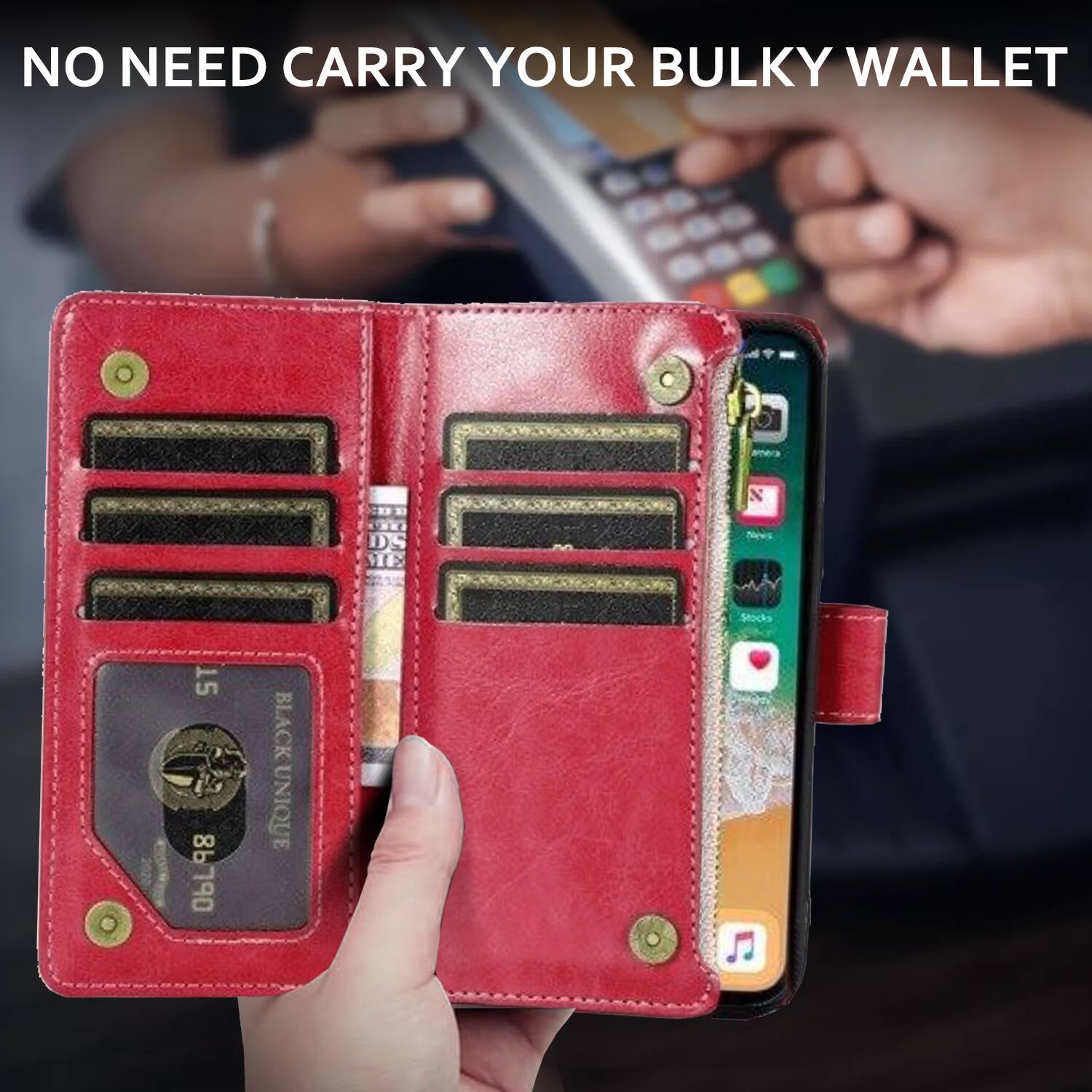 NO NEED CARRY YOUR BULKY WALLET

DS
15 06L98 98

BLACK UNIQUE